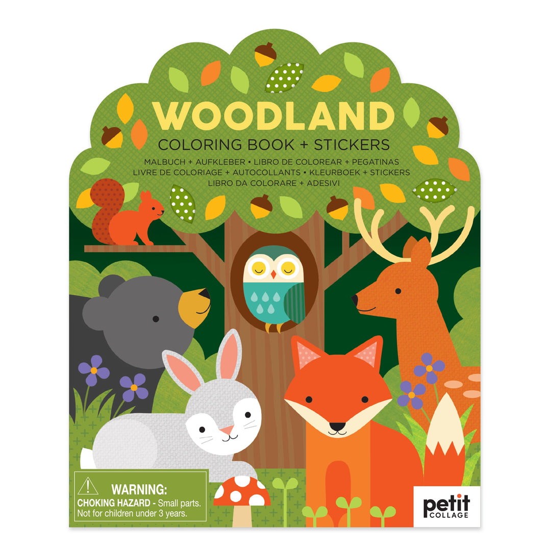 Coloring Book & Stickers Woodland