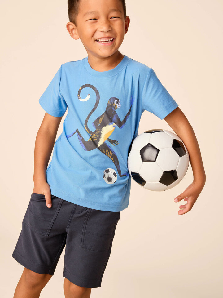 Tea Collection Soccer Monkey Tee model