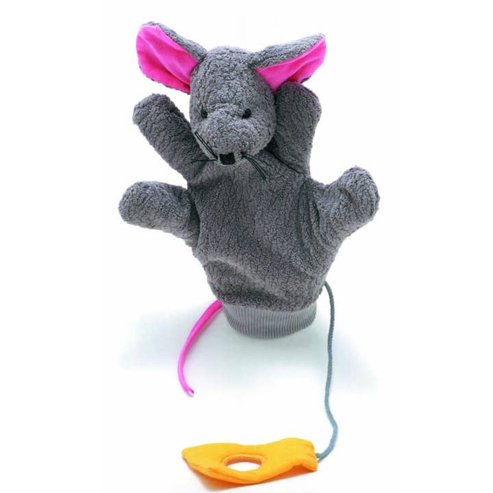 Frida Mouse Puppet with Cheese