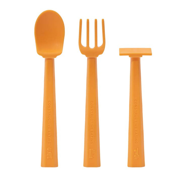 Constructive Eating Truck Suction Plate and Training Utensils tools