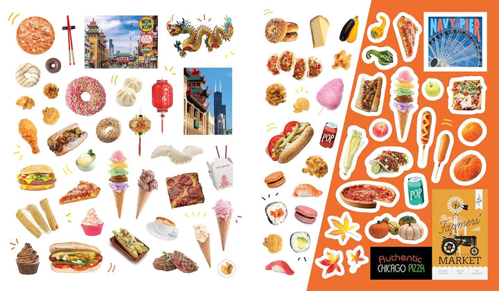 500 Stickers: Chicago food
