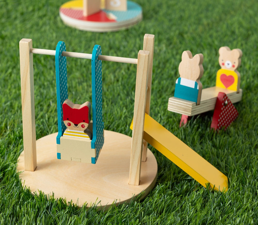 Petit Collage At the Park Wooden Play Set lifestyle