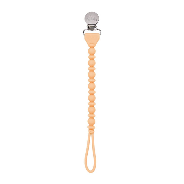 Itzy Ritzy Sweetie Strap Pacifier Clip in Apricot