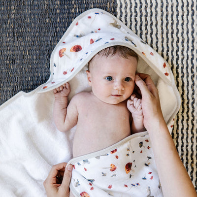 Mushroom Infant Hooded Towel