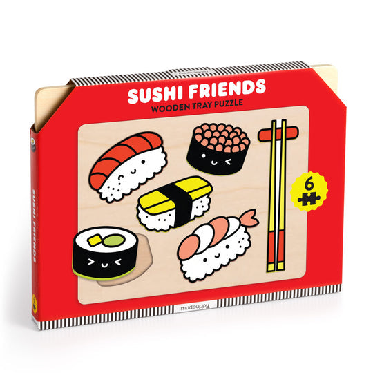 Sushi Friends Wooden Tray Puzzle box