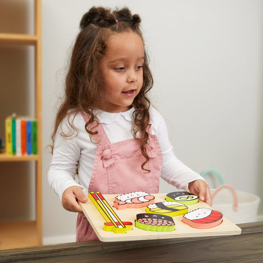 Sushi Friends Wooden Tray Puzzle girl