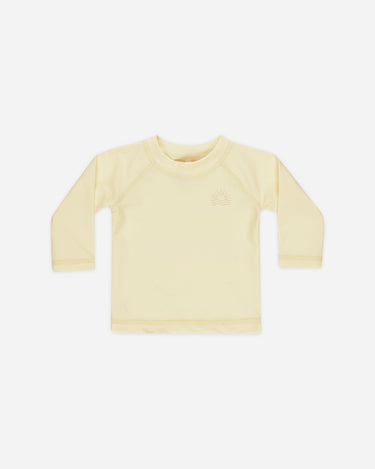 Quincy Mae Yellow Rash Guard Top