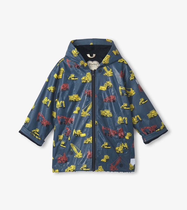Under Construction Color Changing Rain Jacket colored