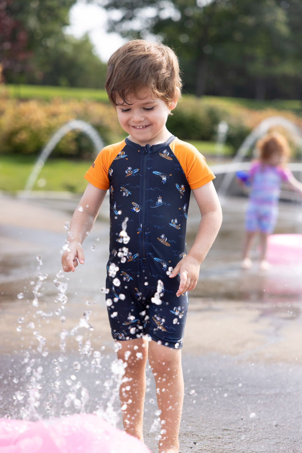 Noruk Surfing Dogs Infant Rash Guard lifestyle