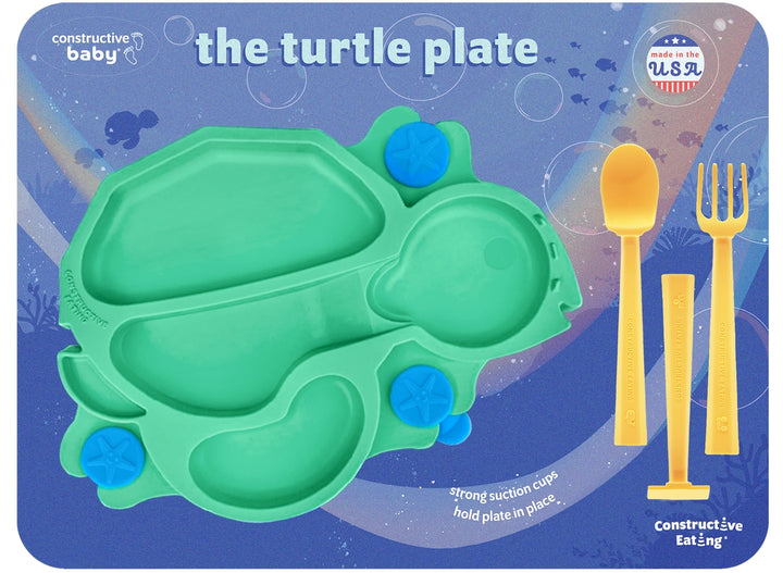 Turtle Suction Plate and Training Utensils package