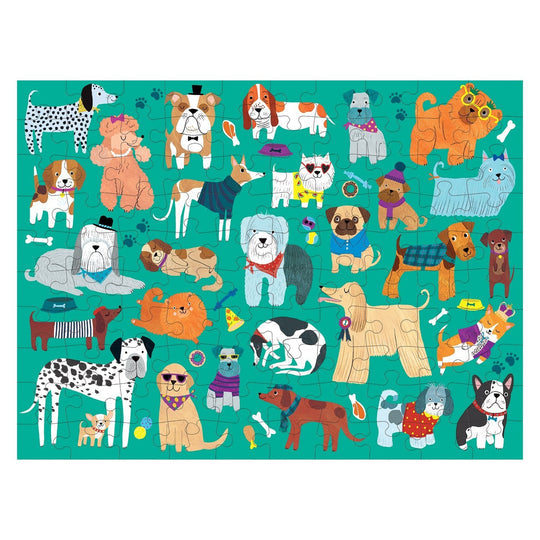 Mudpuppy Double Side Cats & Dogs Puzzle dog side