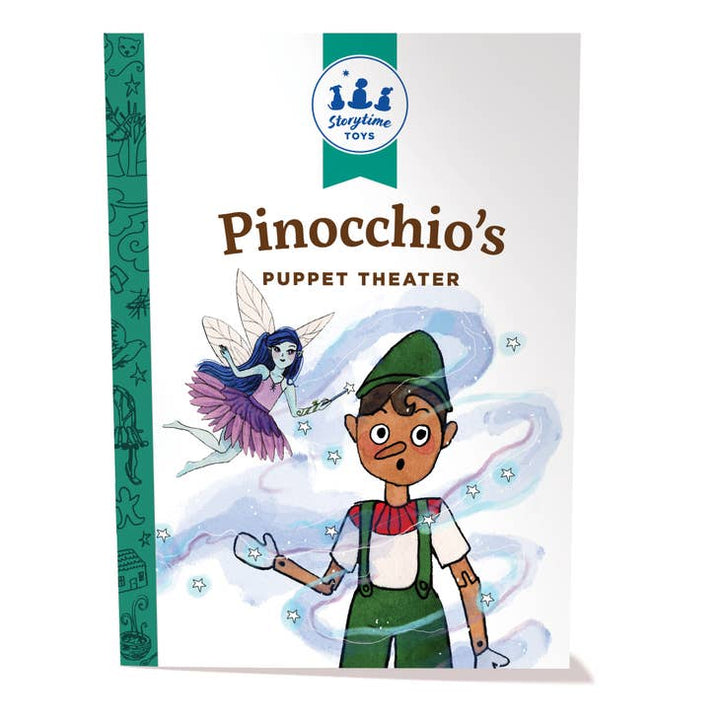 Pinnochio's Puppet Theater Book and Playset book