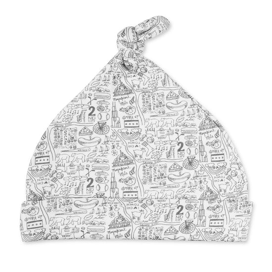 Joy Street Chicago Print Beanie