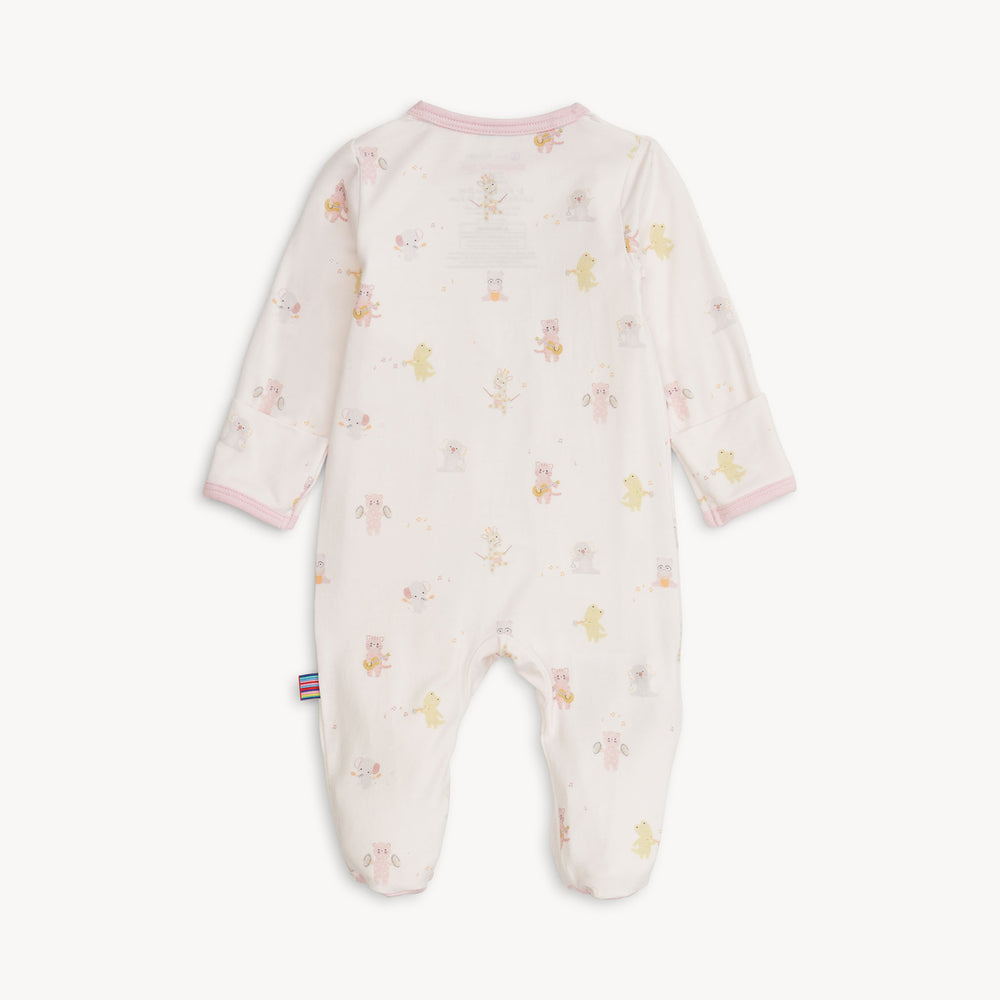 Magnetic Me Pink Baby Beats Footie back