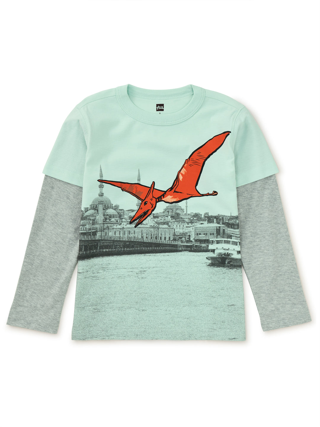 Tea Collection Pterodactyl Layered Sleeve Tee