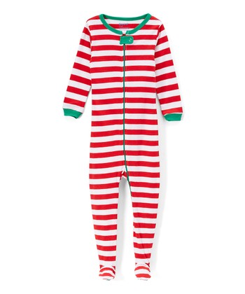 Holiday Striped Footie