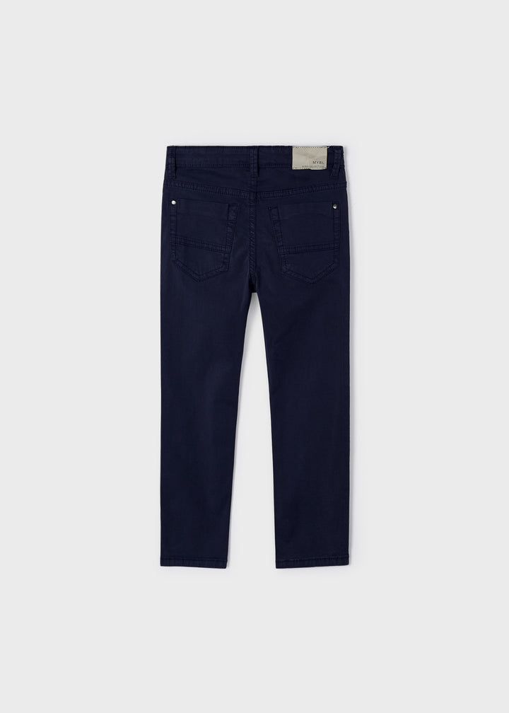 Mayoral boys Slim Fit Pants in Marino back