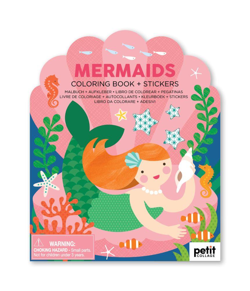 Coloring Book & Stickers Mermaids