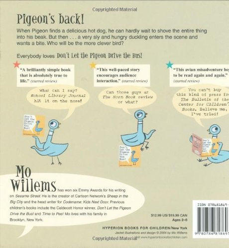 Pigeon Finds a Hot Dog book back