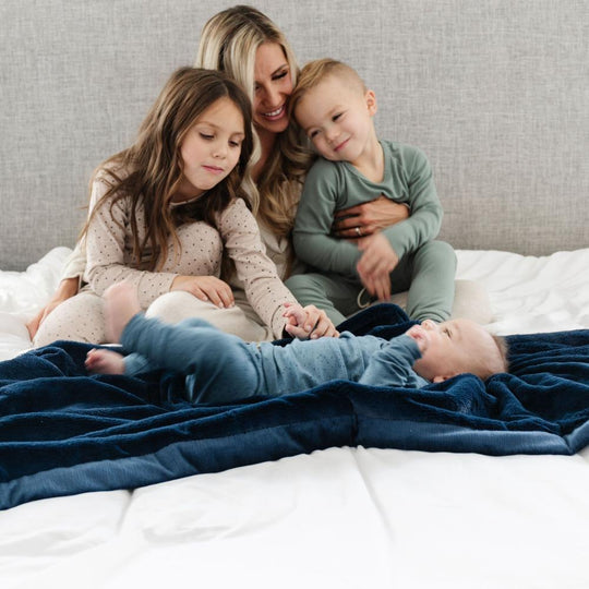 Lush Receiving Blanket in Navy