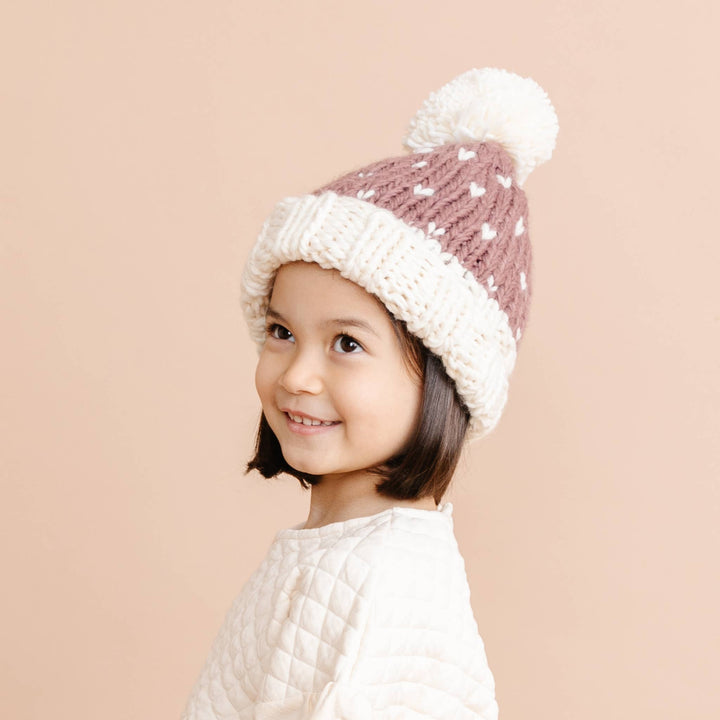 The Blueberry Hill Shiloh Hat in Mauve model side