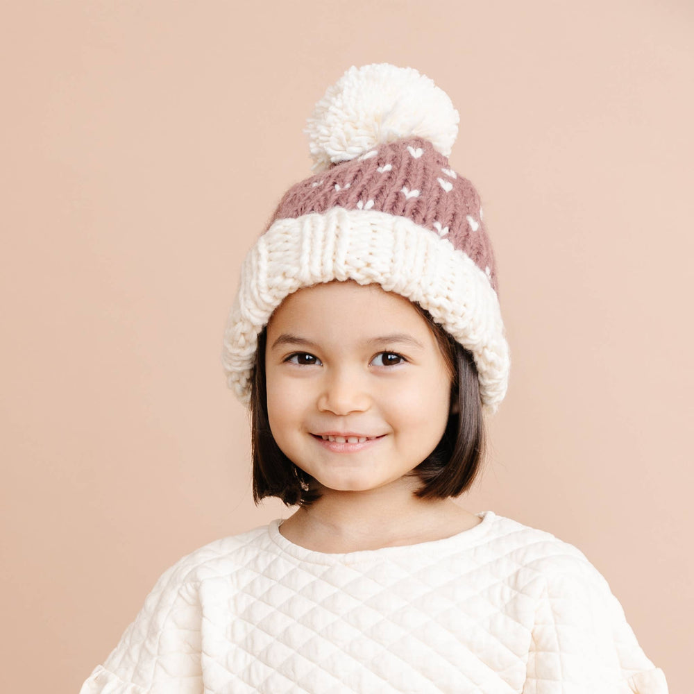 The Blueberry Hill Shiloh Hat in Mauve model front