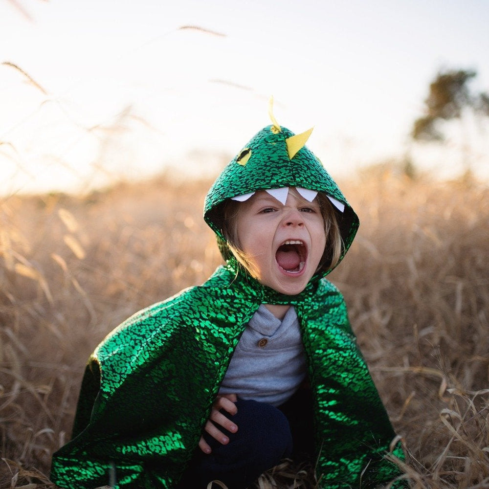 Great Pretenders Toddler Metallic Dragon Cape close up