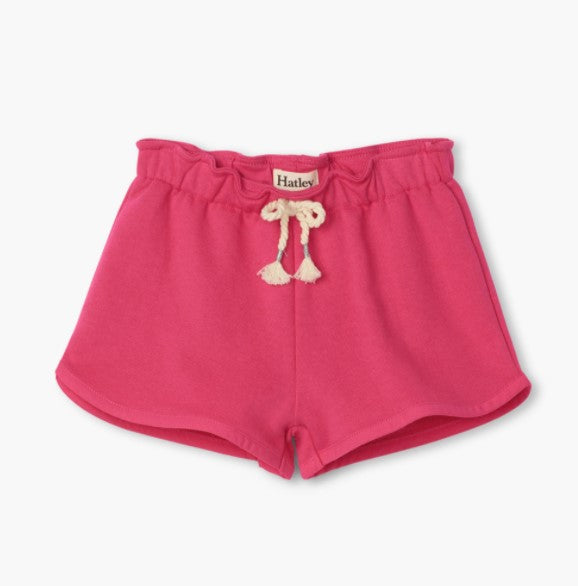 Fuchsia Paper Bag Shorts