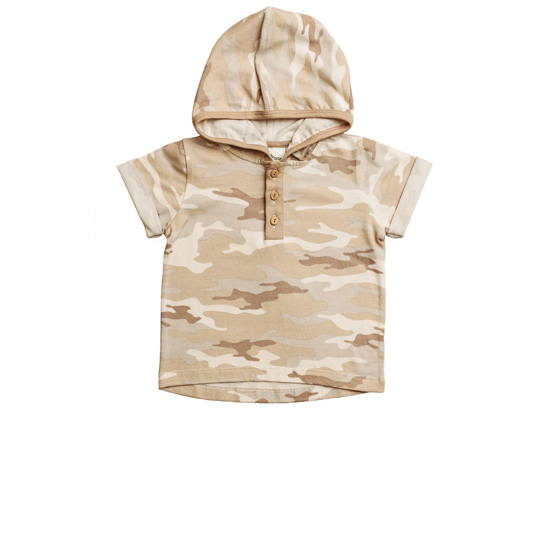 City Mouse Camo Hooded Henley