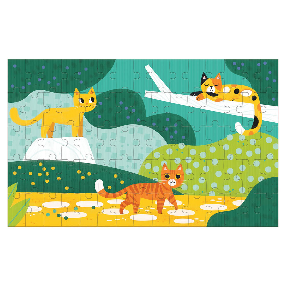 Cats Big and Small 75 Piece Lenticular Puzzle complete