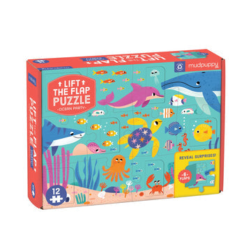 Muspuppy Ocean Party Lift-the-Flap Puzzle