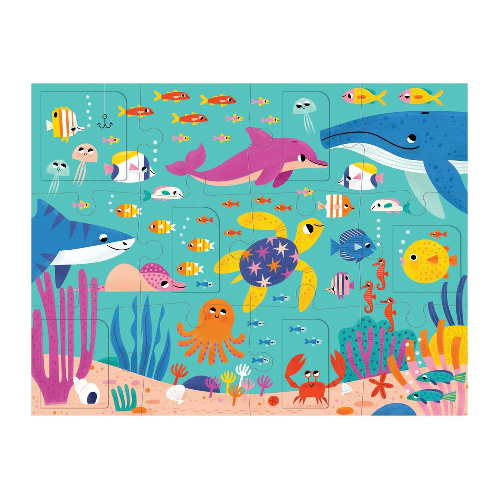 Muspuppy Ocean Party Lift-the-Flap Puzzle complete