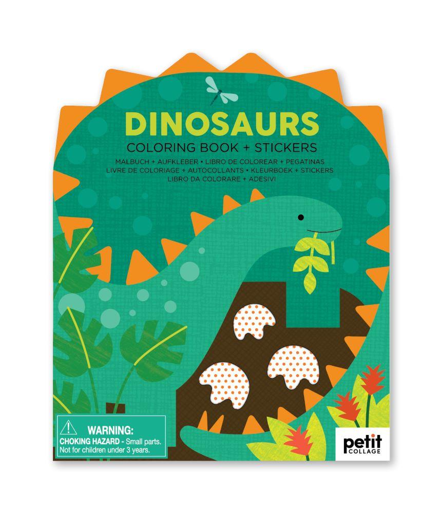 Coloring Book & Stickers Dinosaurs