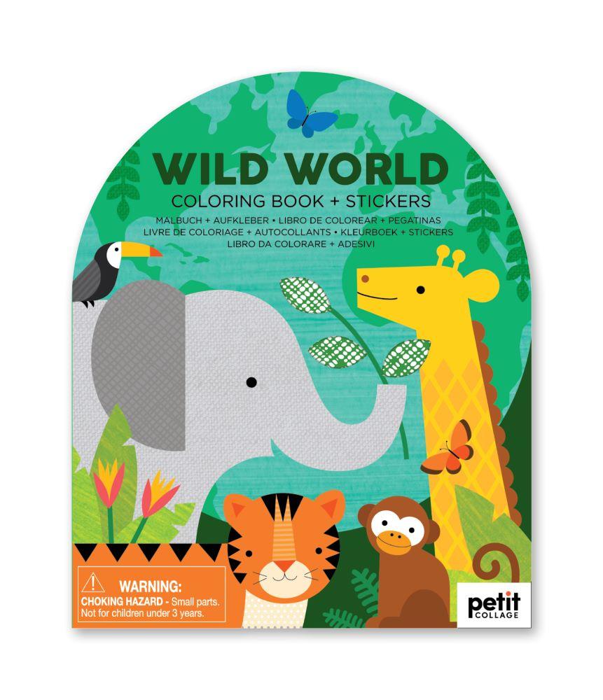 Coloring Book & Stickers Wild World