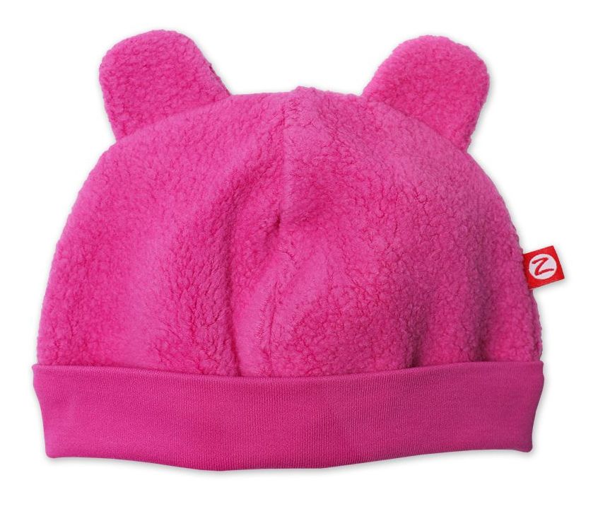 Zutano Cozie Fleece Hat in Fuchsia