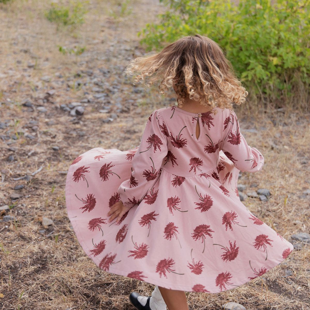 City Mouse Chrysanthemum Twirl Dress spin