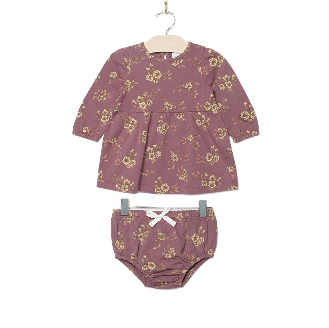 City Mouse Orchid Blooms Dress Set