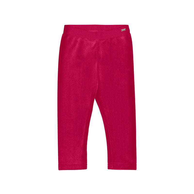 Mayoral Baby Velour Leggings in Red