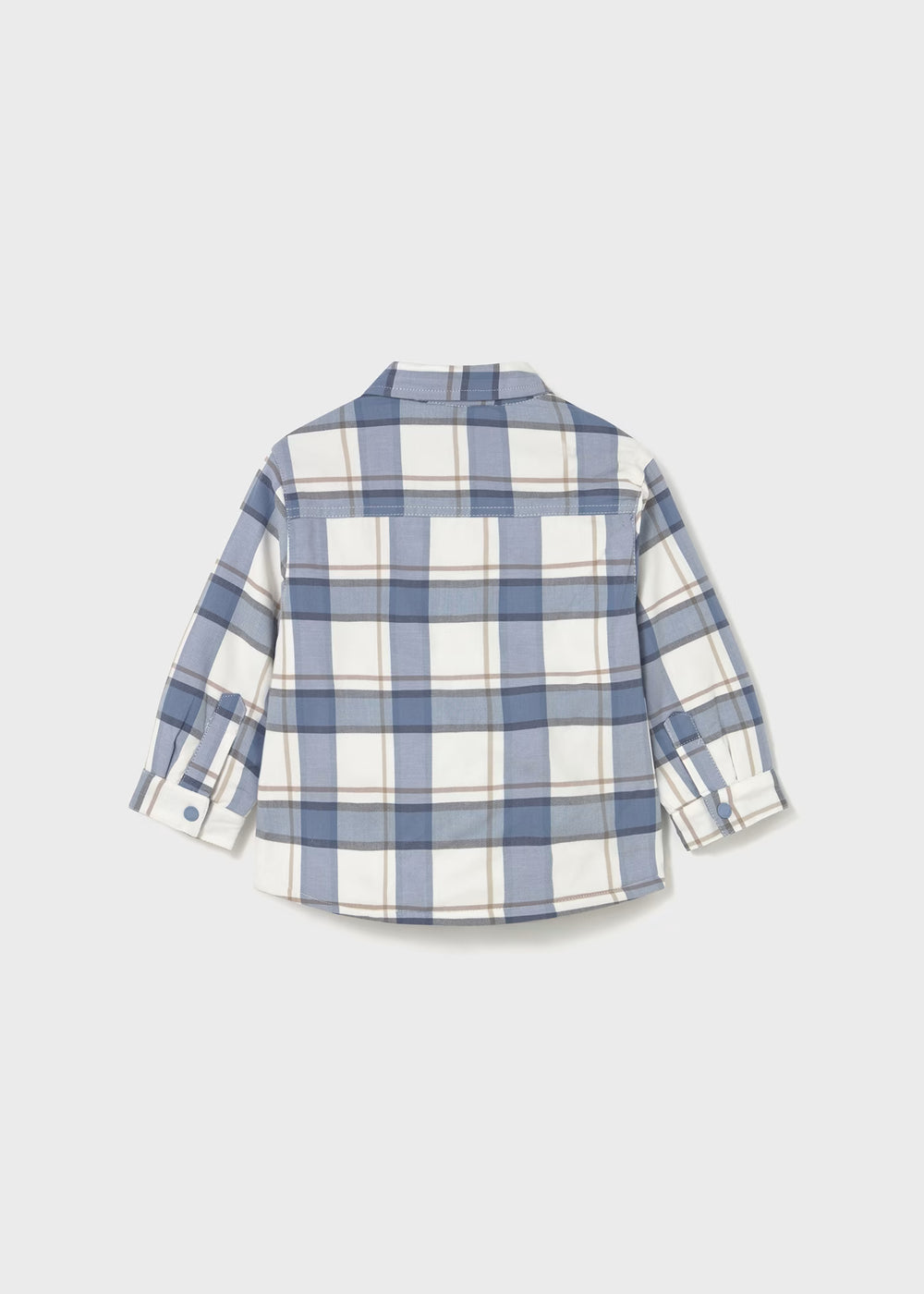 Mayoral Blue Plaid Shacket back