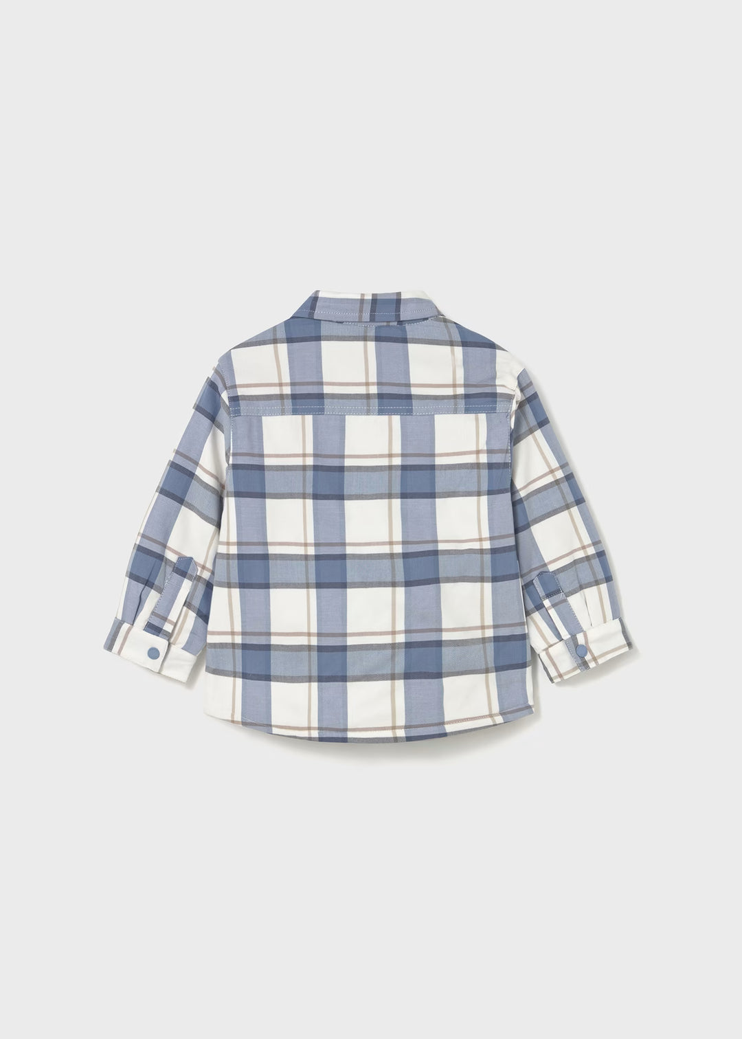 Mayoral Blue Plaid Shacket back
