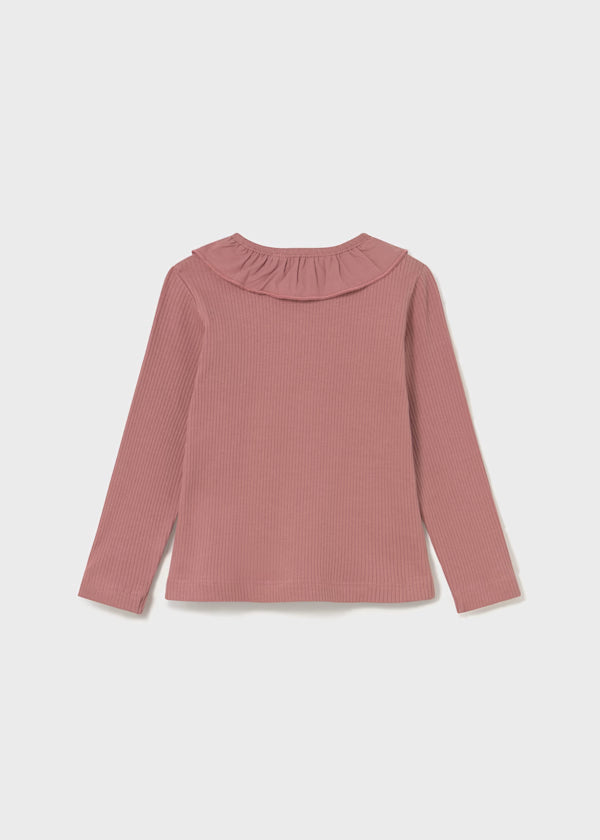 Mayoral Clay Ribbed Top back