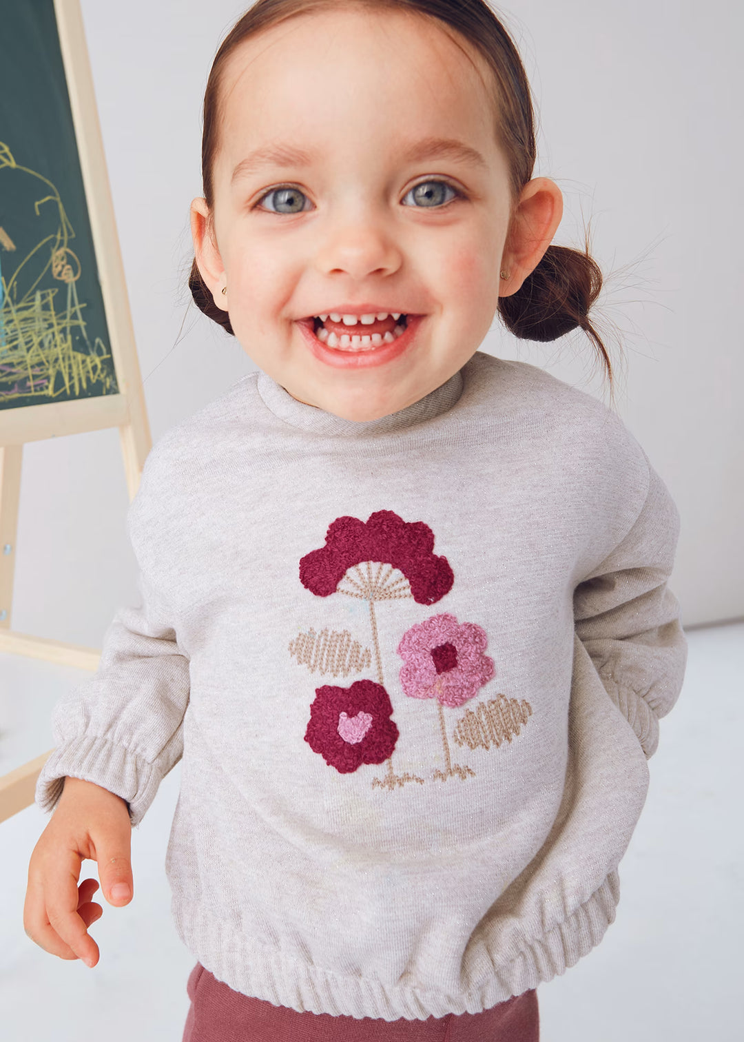 Sparkly Flower Sweatshirt