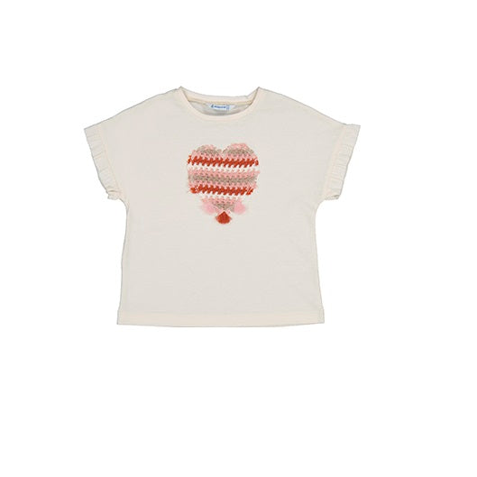 Mayoral Knitted Heart Tee