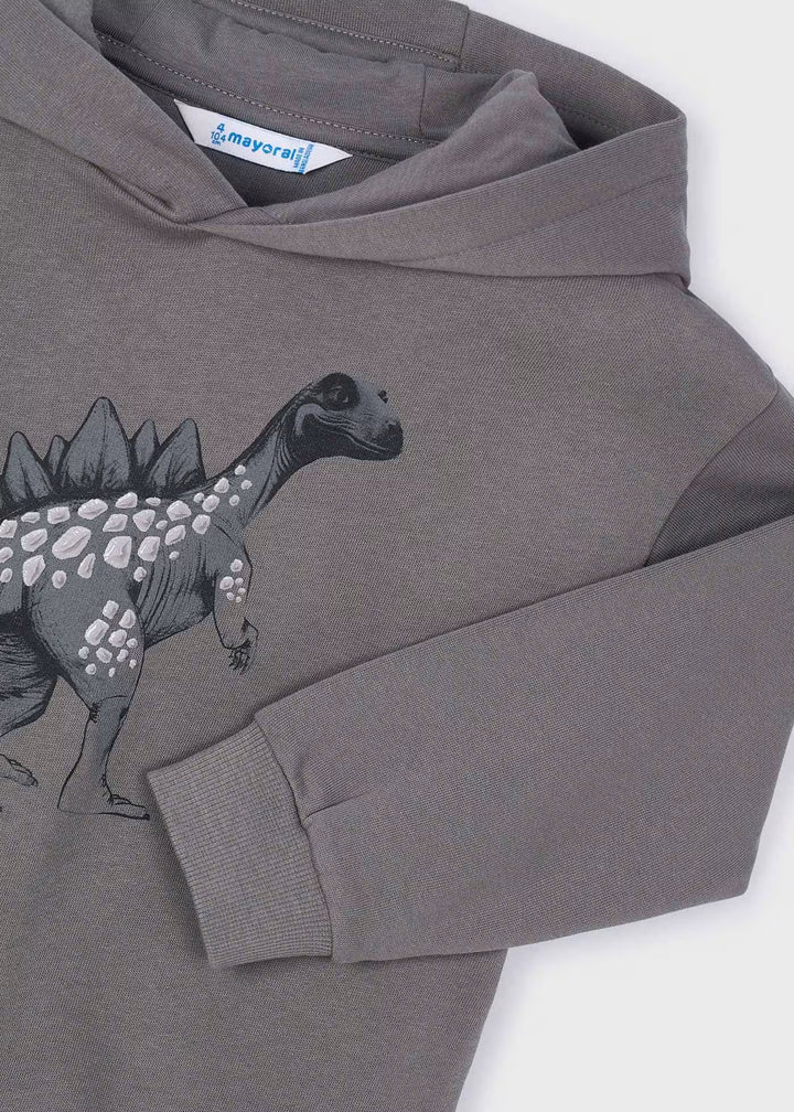 Mayoral Embossed Dino Hoodie detail
