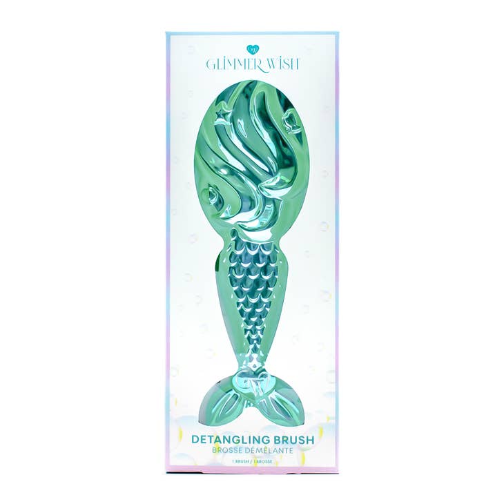 Glimmer Wish Mermaid Hair Detangling Brush box