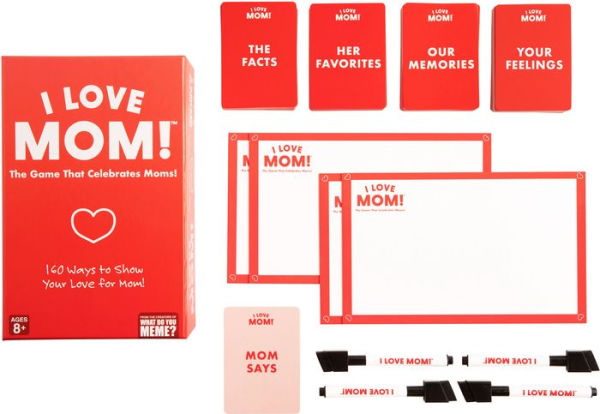 I Love Mom Game pieces