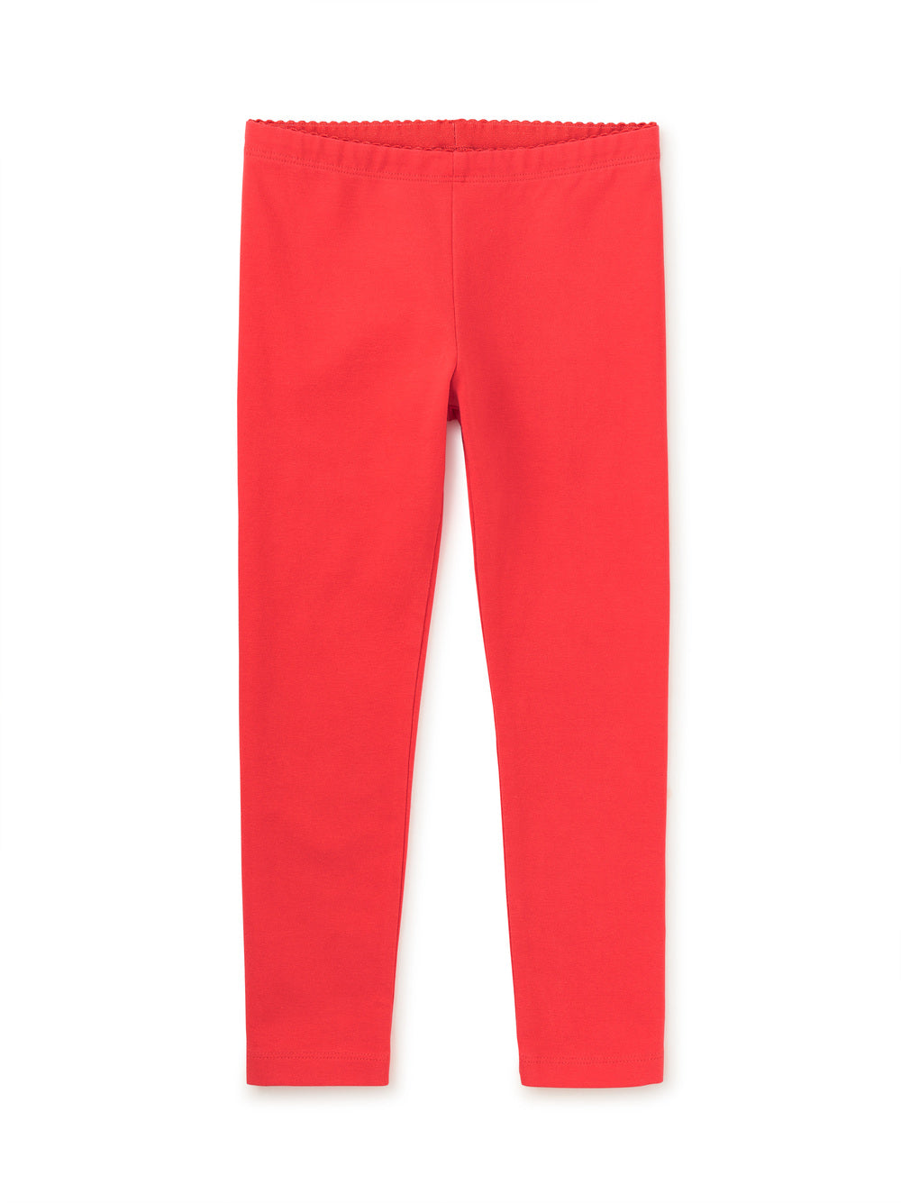 Tea Collection Solid Leggings in Scarlet flat