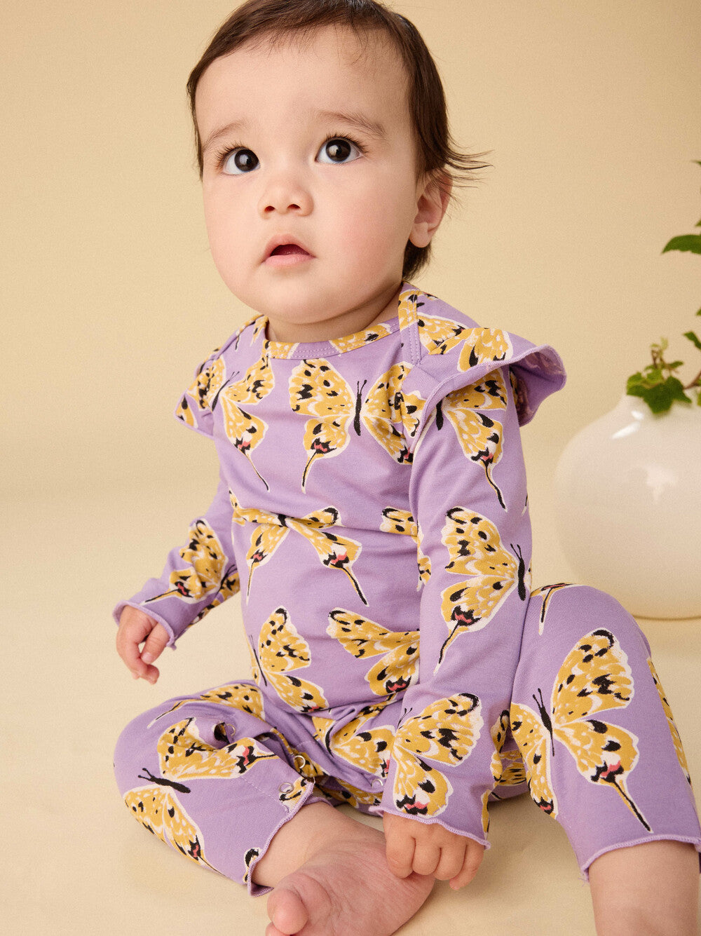 Tea Collection Dragon Swallowtail Butterflies Romper model
