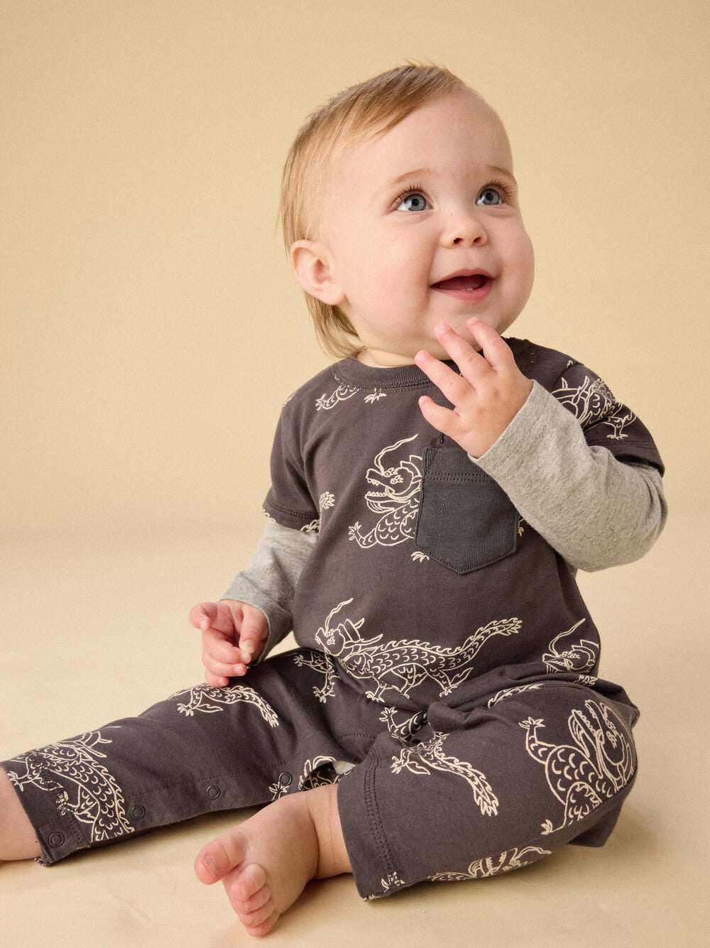 Tea Collection Korean Pottery Dragon Romper model