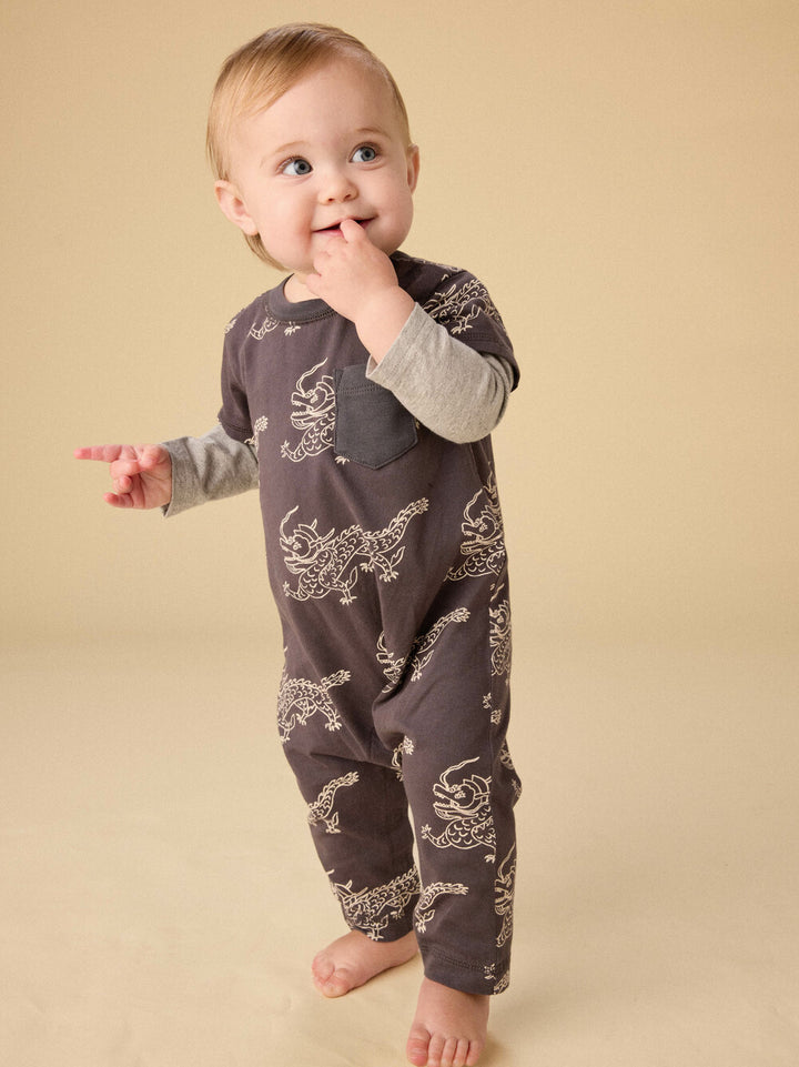 Tea Collection Korean Pottery Dragon Romper model standing